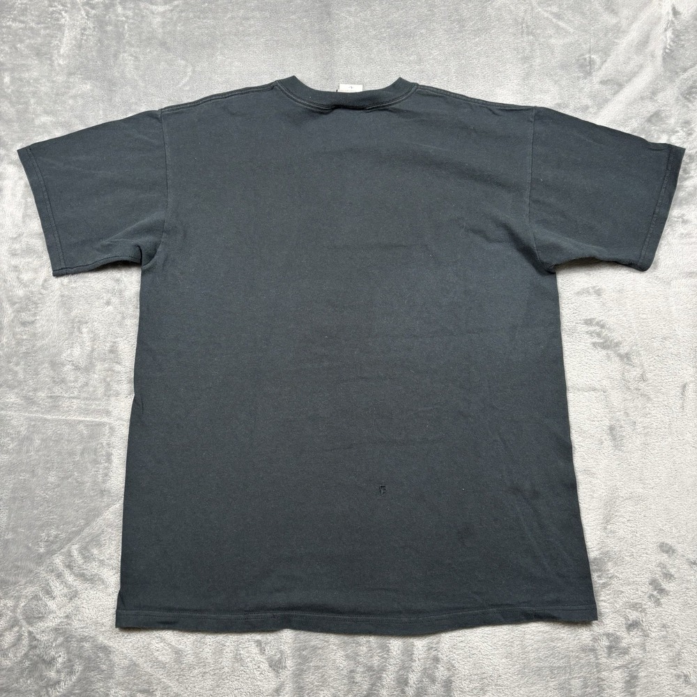Vintage Y2K Elvis Presley King of Rock And Roll Shirt Large Black Liquid-Blue - Picture 5 of 5